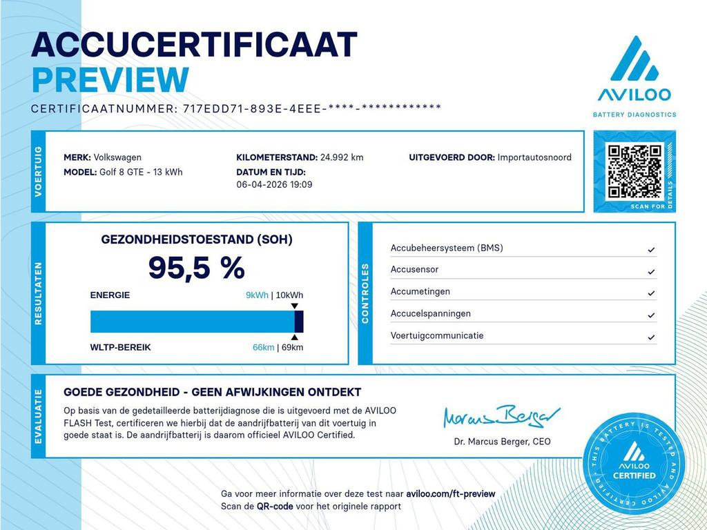 Volkswagen Golf GTE !MARGE! Pano Blackstyle Trekhaak IQ ligh, Auto's, Volkswagen, Voorwielaandrijving, Gebruikt, Zwart, 4 cilinders