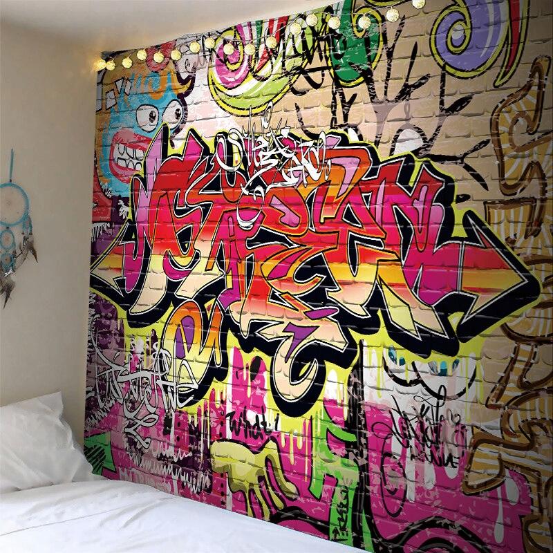 Graffiti Wandkleed / Wand Kleed Street Art Muurkleed, Verzenden, Nieuw, Rechthoekig, 200 cm of meer