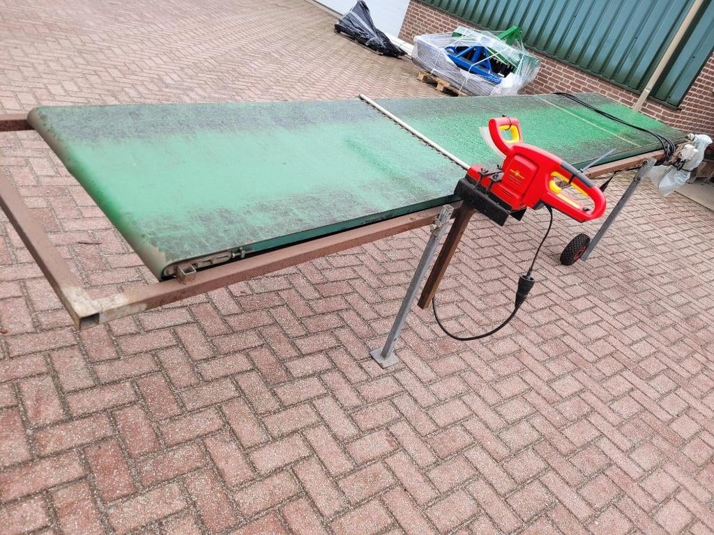 afvoerband / stekknipband, Ophalen, Gebruikt