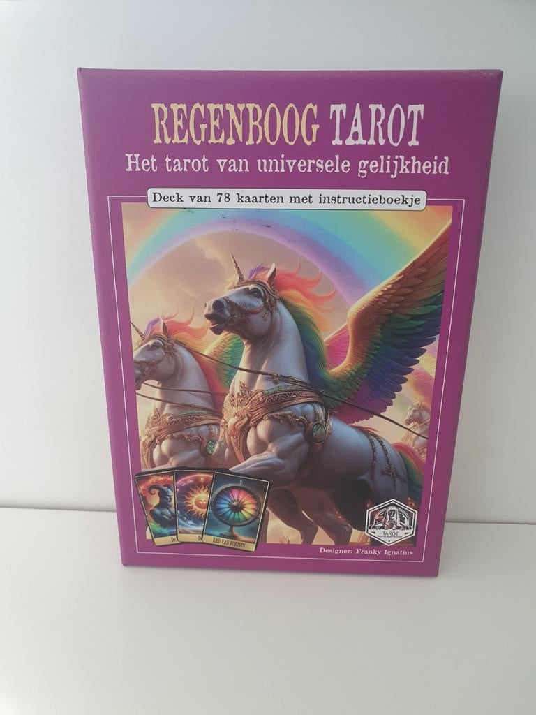 Regenboog Tarot, 78 kaarten, met Instructieboekje, zgan, Ophalen of Verzenden, Zo goed als nieuw