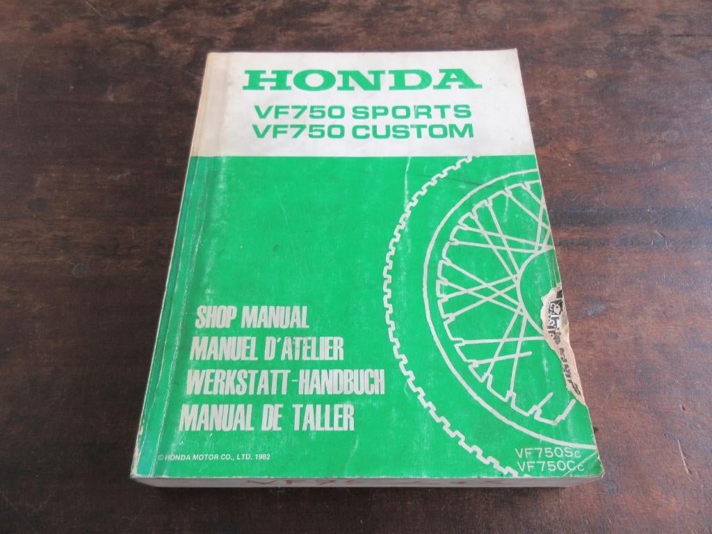 Honda VF750 VF750S VF750C werkplaatshandboek manual, Motoren, Handleidingen en Instructieboekjes, Honda, Ophalen of Verzenden
