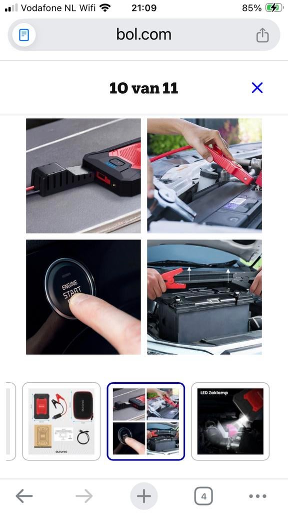 LifeGoods 12V Jump Starter 4-in-1, Ophalen, Zo goed als nieuw