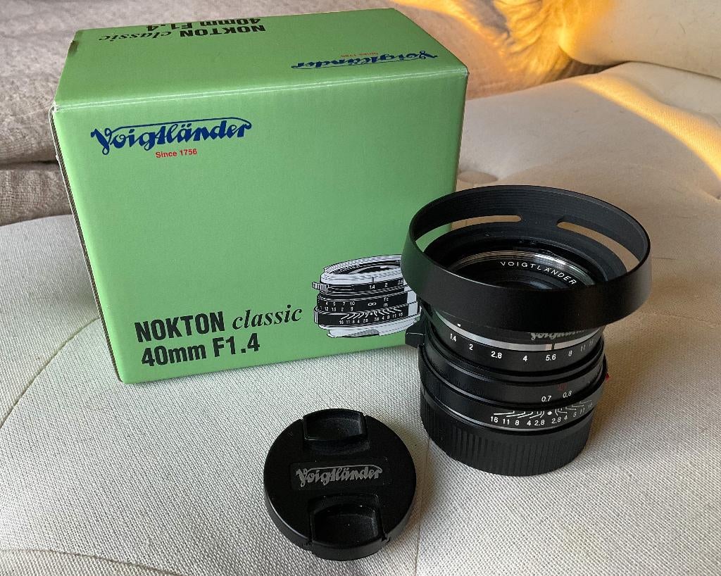Voigtlander 40mm F1.4 Nokton Leica M Classic als nieuw, Ophalen of Verzenden, Zo goed als nieuw, Standaardlens