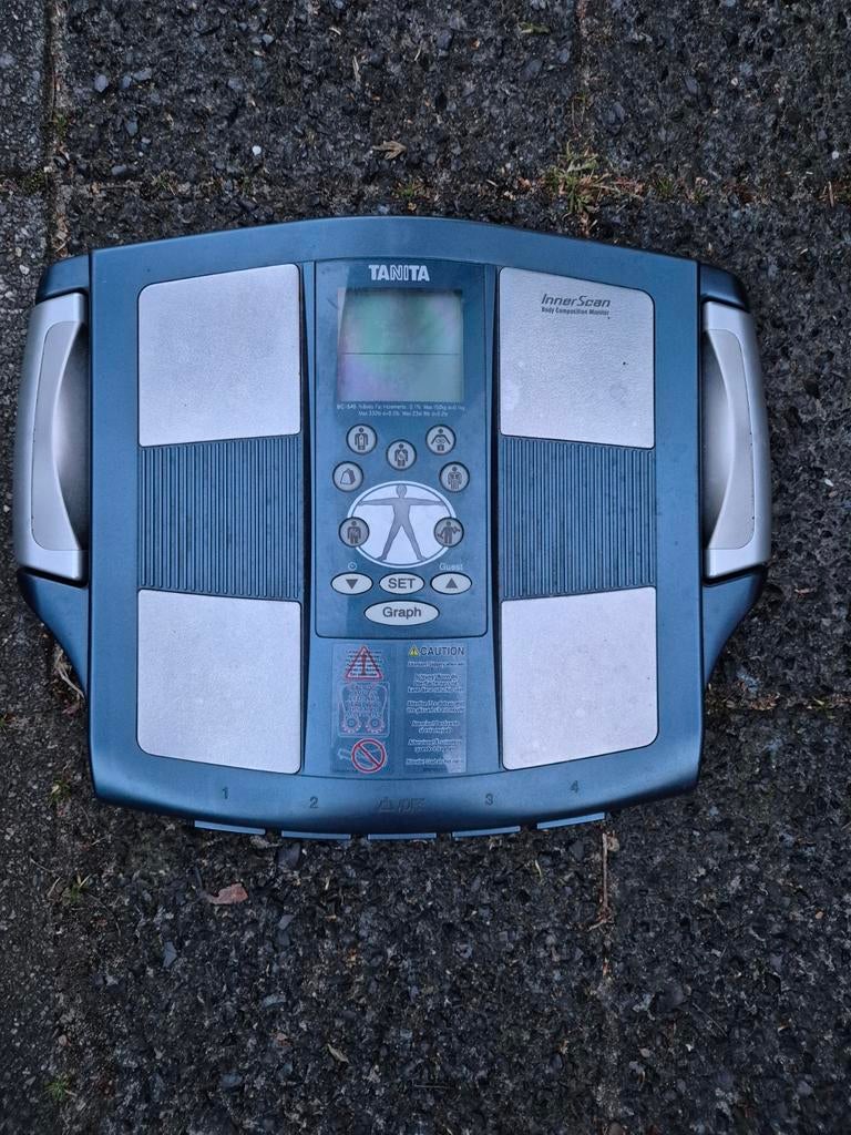 Tanita InnerScan personenweegschaal, Witgoed en Apparatuur, Weegschalen, Ophalen of Verzenden, 1 tot 500 gram, Personenweegschaal