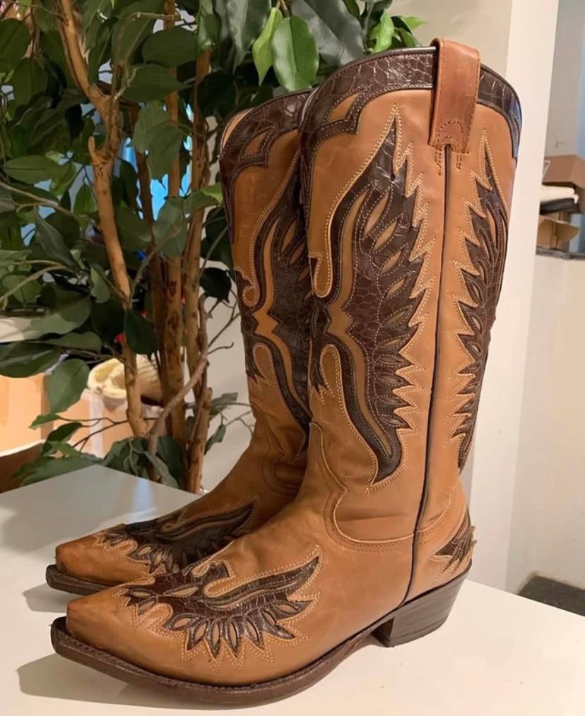 Buffalo hoge cowboylaarzen 37 western boots bohemian laarzen, Kleding | Dames, Schoenen, Hoge laarzen, -, Ophalen of Verzenden
