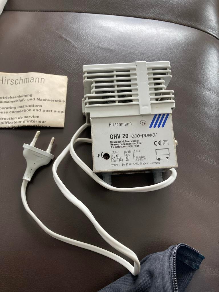 Hirschmann GHV 20 eco-power huisversterker, Minder dan 60 watt, Ophalen, Overige merken, Gebruikt