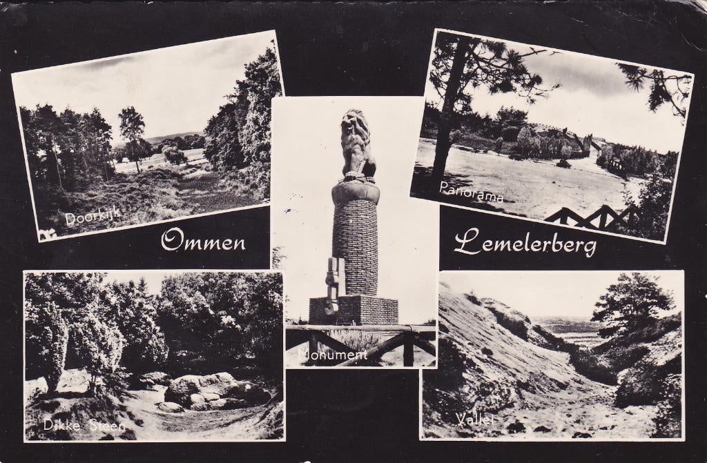 Ommen. Lemelerberg. 5 luik., Verzenden, 1960 tot 1980, Gelopen, Overijssel