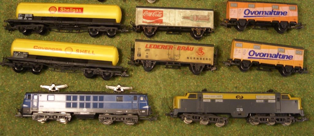 Lima + Youef verzameling : 3 x locomotief + 39 wagens, Gelijkstroom, Ophalen of Verzenden, Lima, Gebruikt