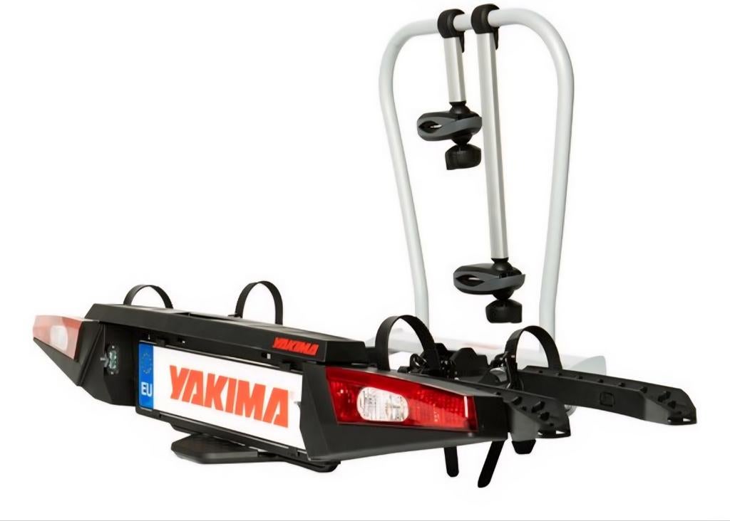 Yakima Foldclick 2 Fietsendrager - Geschikt voor 2 fietsen, Ophalen, Zo goed als nieuw, Trekhaakdrager, Brede banden