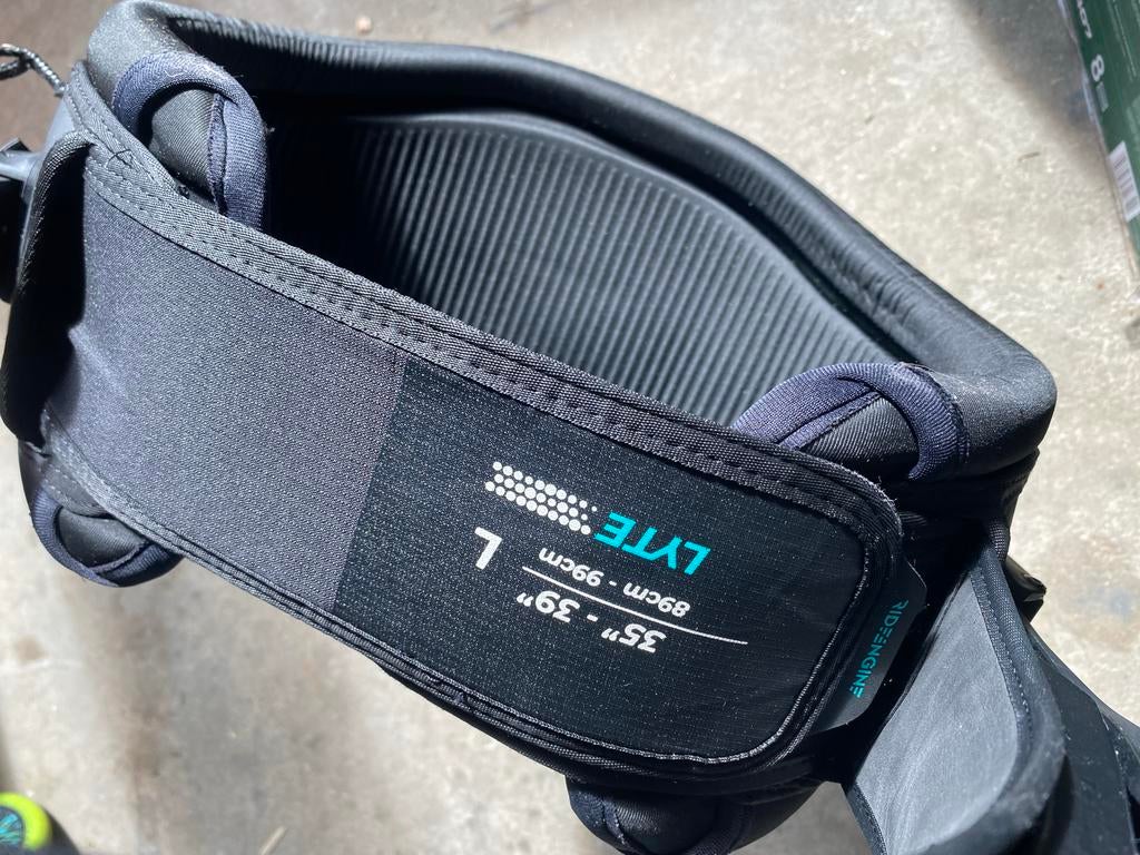 Ride Engine Lyte Trapeze Maat L met Spreader Bar, Ophalen of Verzenden, Zo goed als nieuw, Overige typen, Minder dan 5 m²