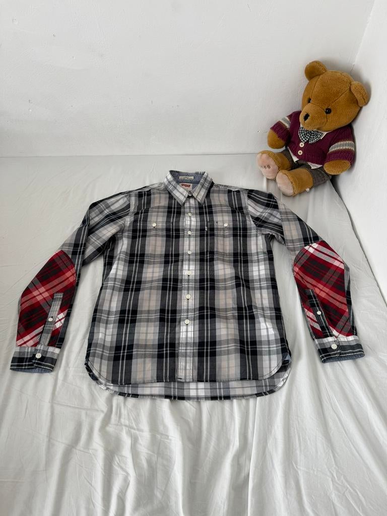 Uniek Levi’s overhemd, Kleding | Heren, Overhemden, Ophalen of Verzenden, Zo goed als nieuw, Grijs, Halswijdte 38 (S) of kleiner