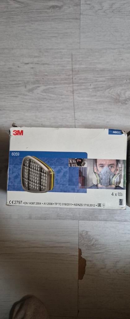 3M Gasmaskerfilters ABEK1 - 2 dozen (8 sets), Ophalen of Verzenden, Nieuw, Volgelaatsmaskers