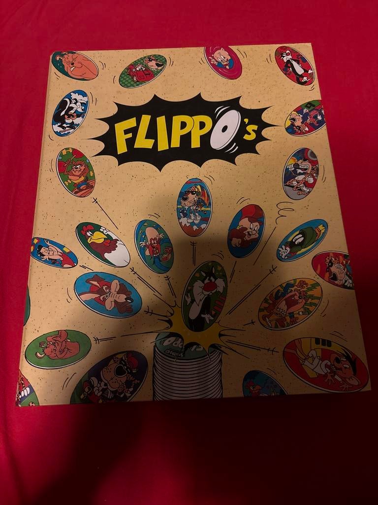 Flippo's album (niet compleet) met dubbele opvraagbaar, Verzamelen, Ophalen of Verzenden, Looney Tunes, Verzameling, Met verzamelmap(pen)