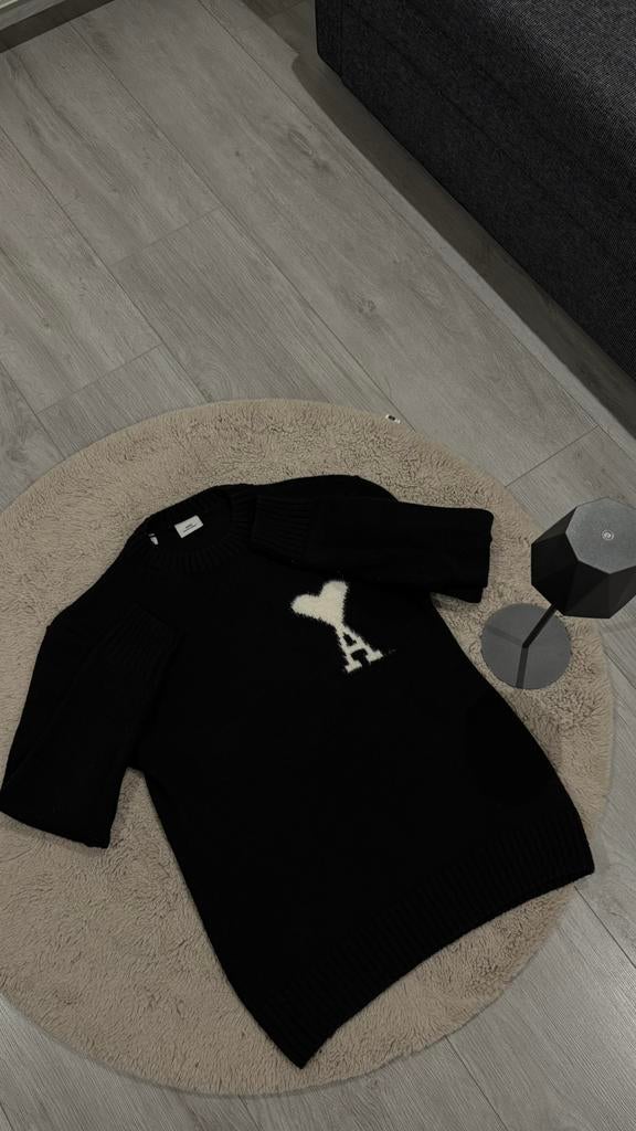 Ami Paris Sweater, Ophalen of Verzenden, Zo goed als nieuw, Maat 48/50 (M), Zwart