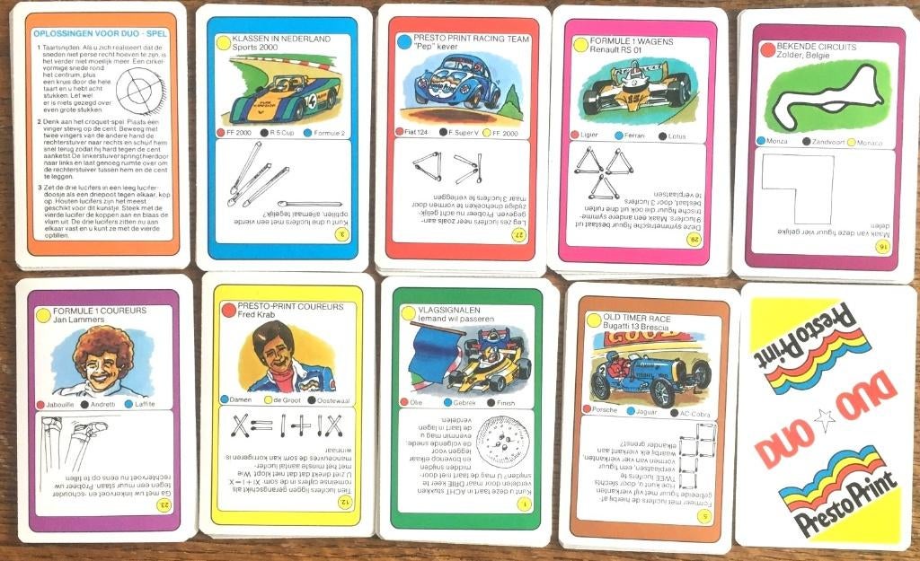 DUO PrestoPrint Kwartet en een Puzzel met oa Jan Lammers, Verzenden, Nieuw, Kwartet(ten)