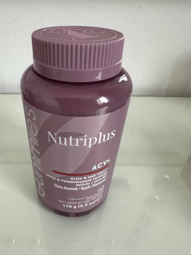 Nutriplus ACV+ Appel & Granaatappel Gummies, Ophalen of Verzenden, Nieuw, Overige typen