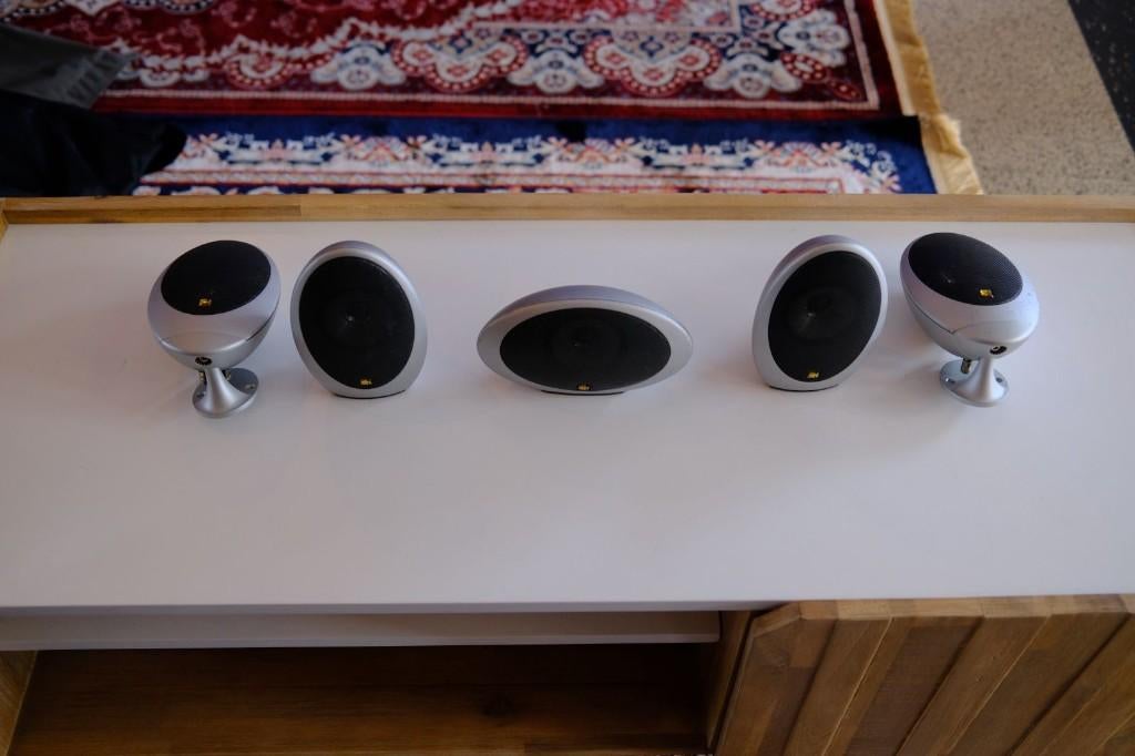 KEF Speakers in goede staat, Audio, Tv en Foto, Luidsprekers, Gebruikt, Front, Rear of Stereo speakers, 120 watt of meer, Overige merken