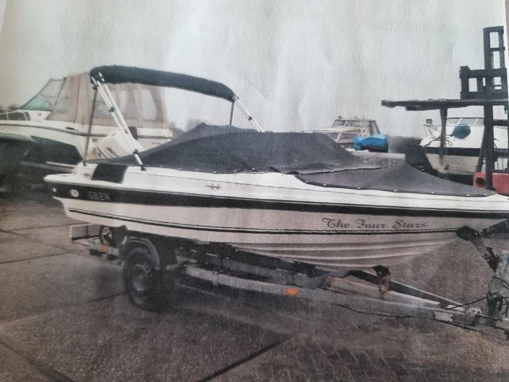 Grew 7-persoons tour/speedboot | 25 PK 4-takt, Watersport en Boten, Ophalen, Gebruikt, Minder dan 70 pk, 3 tot 6 meter