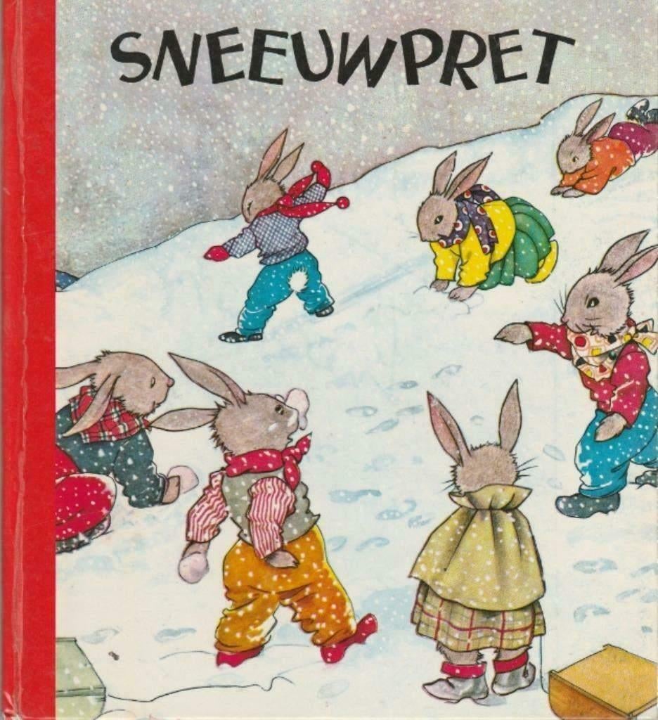 Sneeuwpret - Verteld en geïllustreerd door Nans van Leeuwen, Jongen of Meisje, Zo goed als nieuw, Sprookjes, Nans van Leeuwen