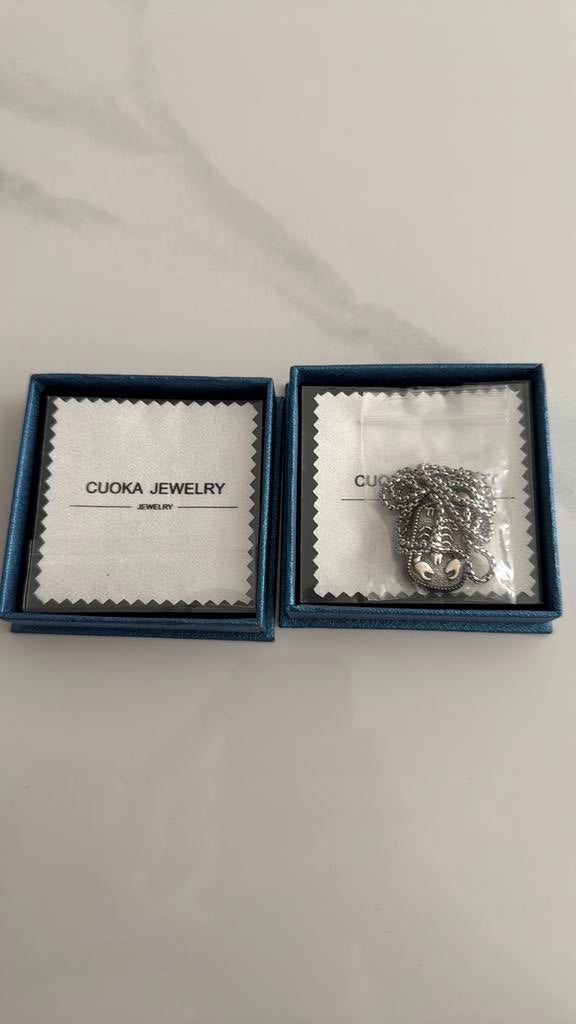 Skorpion ketting Mag weg voor prijs van 1!, Ophalen of Verzenden, Zo goed als nieuw, Zilver, Overige materialen