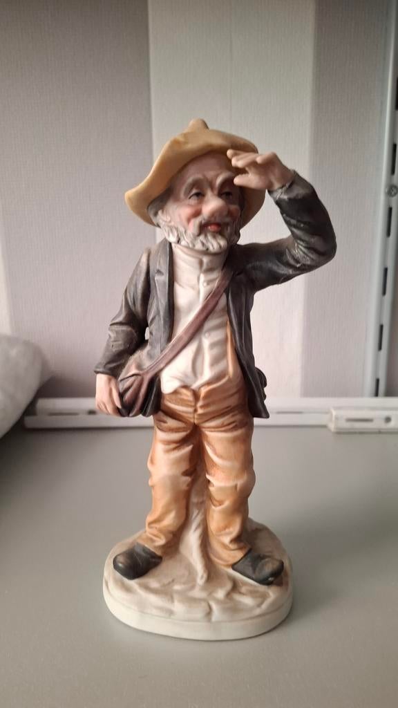 Vintage beeldje zwerver, Verzamelen, Beelden en Beeldjes, Ophalen, Zo goed als nieuw, Mens