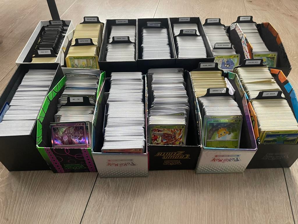 5000+ pokemon kaarten bulk, geen energy!, Ophalen of Verzenden, Zo goed als nieuw, Meerdere kaarten