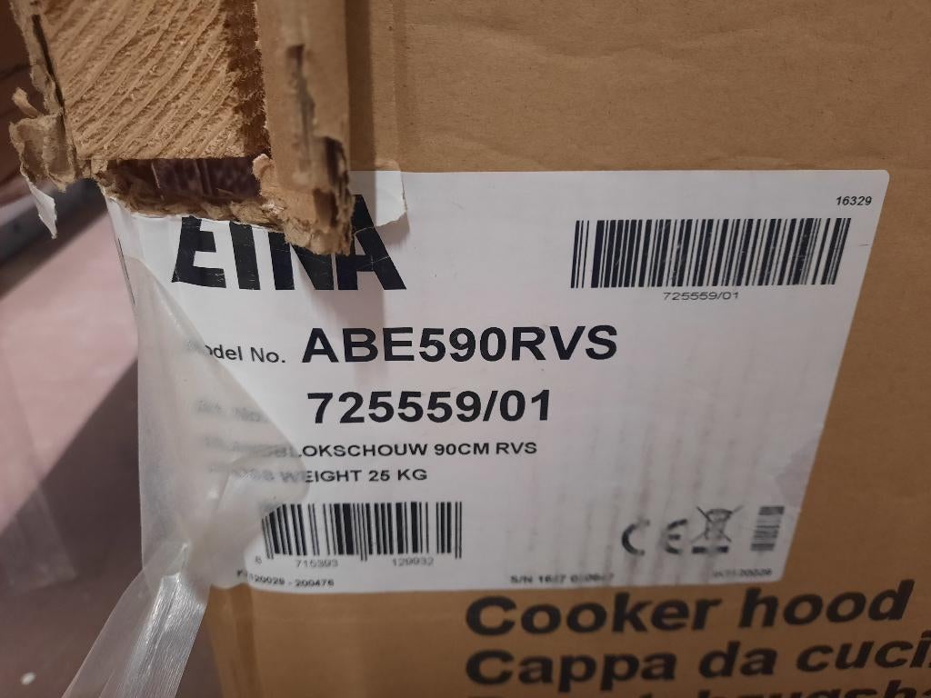ETNA Eiland afzuigkap, Witgoed en Apparatuur, Afzuigkappen, Wandschouwkap, Nieuw, Ophalen of Verzenden, Motor
