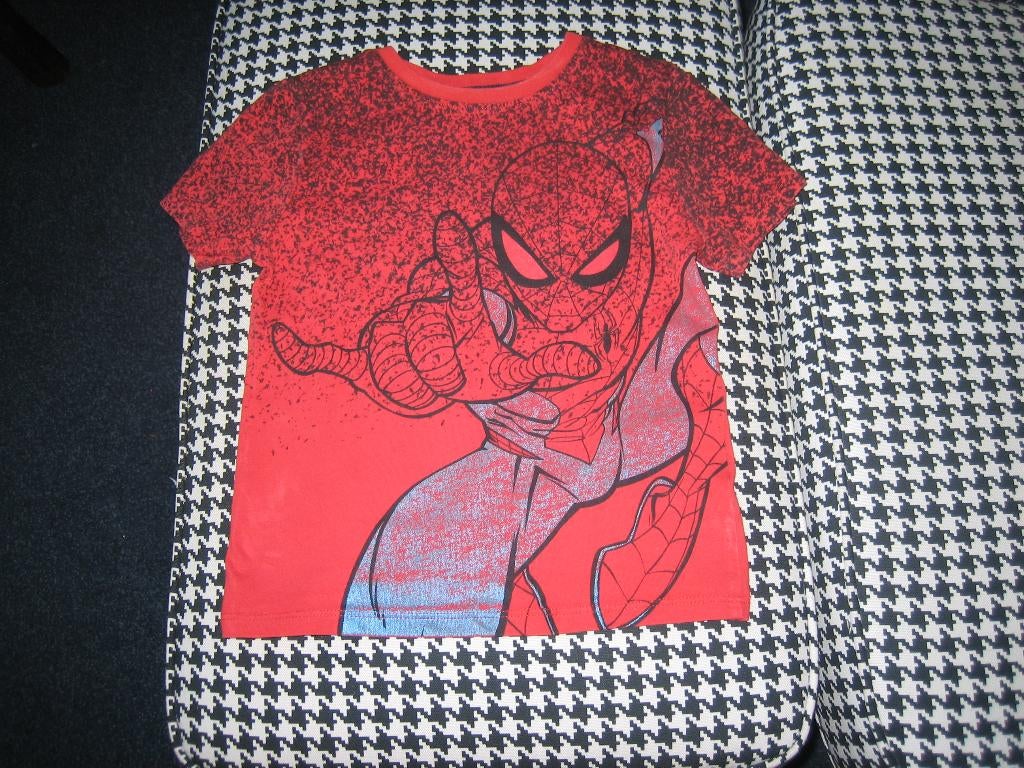 shirtje maat 98/104 van H&M, met Spiderman - Marvel, Gebruikt, Jongen of Meisje, Ophalen of Verzenden, Marvel