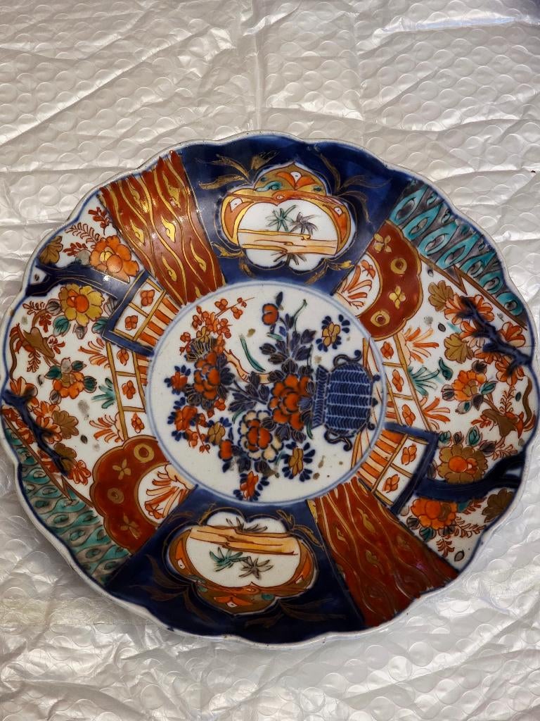 Imari porcelain bord, Japan 18 eeuw, Ophalen of Verzenden