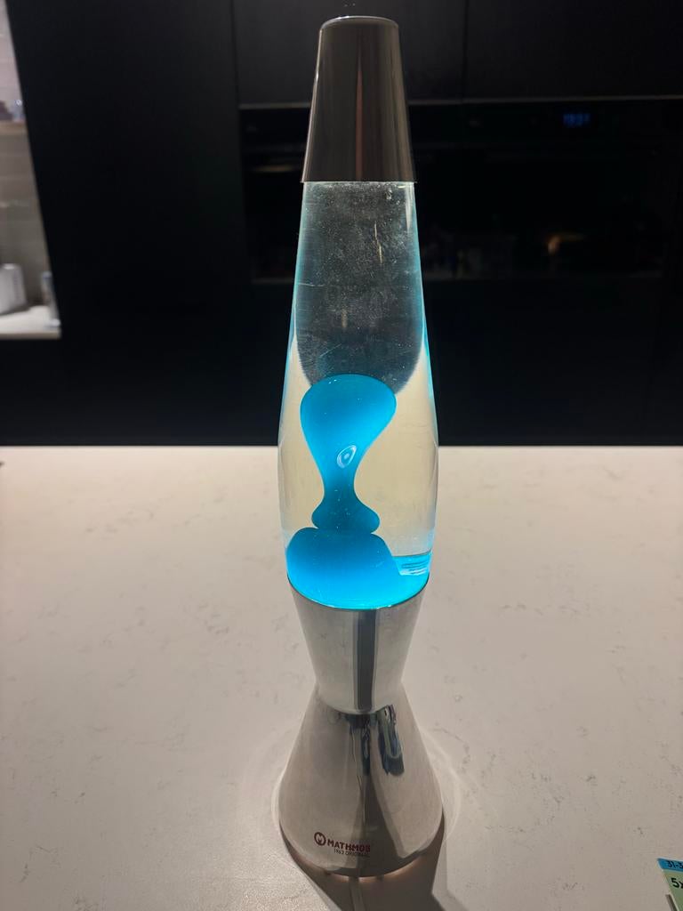 Mathmos lavalamp Astro baby blauw - Perfecte staat, Ophalen of Verzenden, Zo goed als nieuw