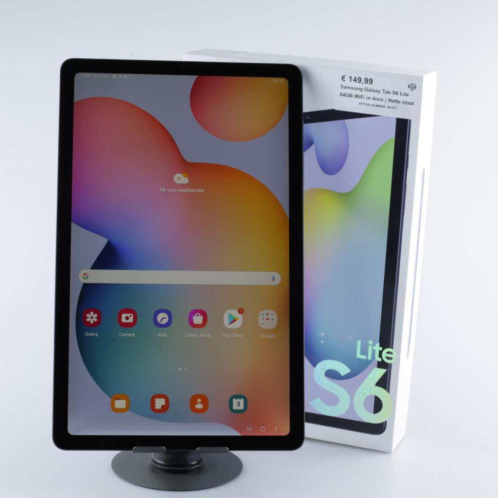 Samsung Galaxy Tab S6 Lite 64GB WiFi in doos | Nette staat, Samsung, Zo goed als nieuw, Support@Samsung.com, 129, Samsung-ro, Yeongtong-gu
Suwon-si, Gyeonggi-do 16677
South Korea