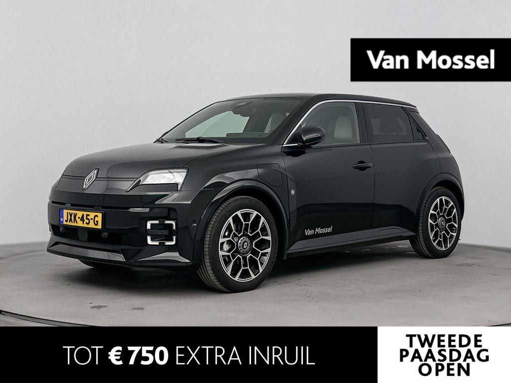 Renault 5 comfort range Roland-Garros 150Pk 52 kWh | Google, Auto's, Renault, Stof, Adaptive Cruise Control, Zwart, Origineel Nederlands