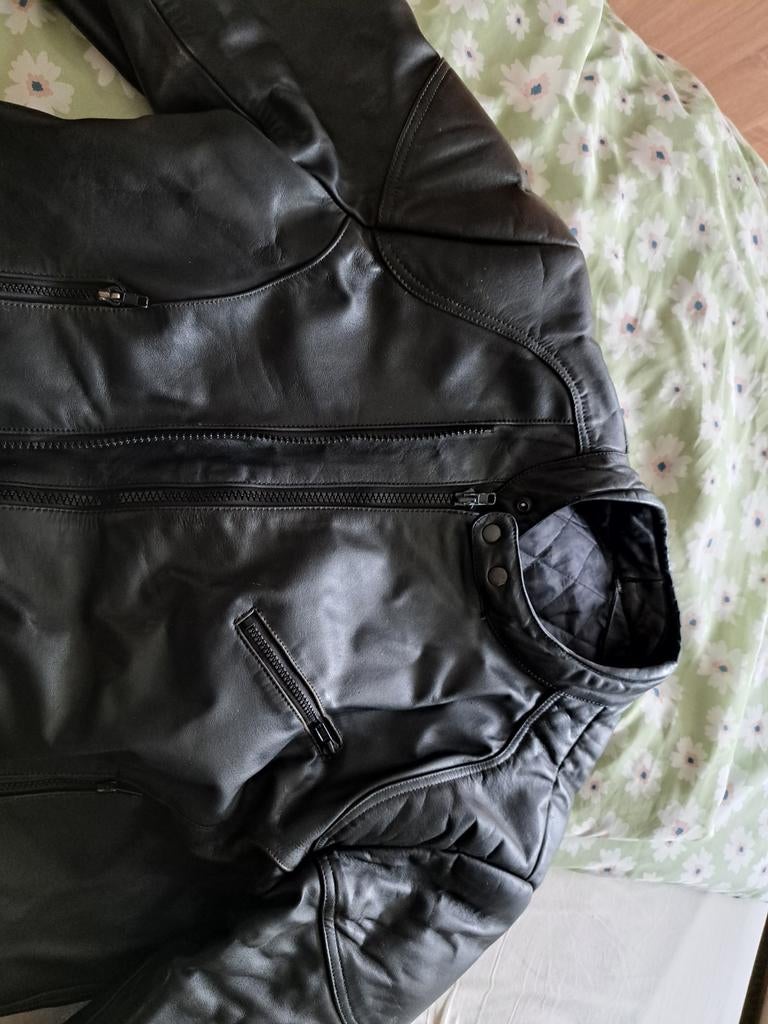 Leren motor jas 4XL, Ophalen, Tweedehands, Heren, Jas | leer