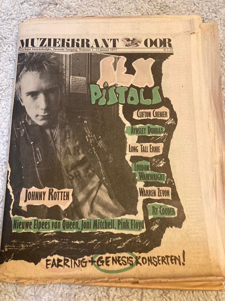 Muziekkrant OOR 1977 Sex Pistols RY COODER Warren Zevon, Boeken, Tijdschriften en Kranten, Muziek, Film of Tv, Ophalen of Verzenden