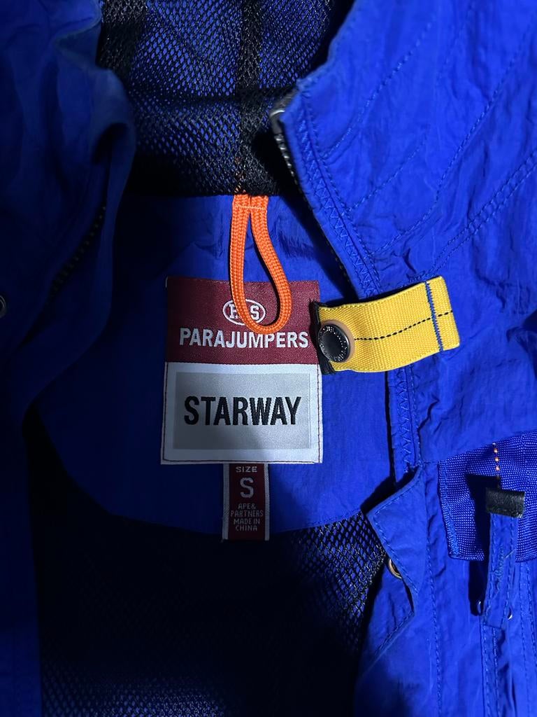 Parajumpers Starway Lichtgewicht Jas in Blauw, Ophalen, Zo goed als nieuw, Maat 46 (S) of kleiner, Blauw