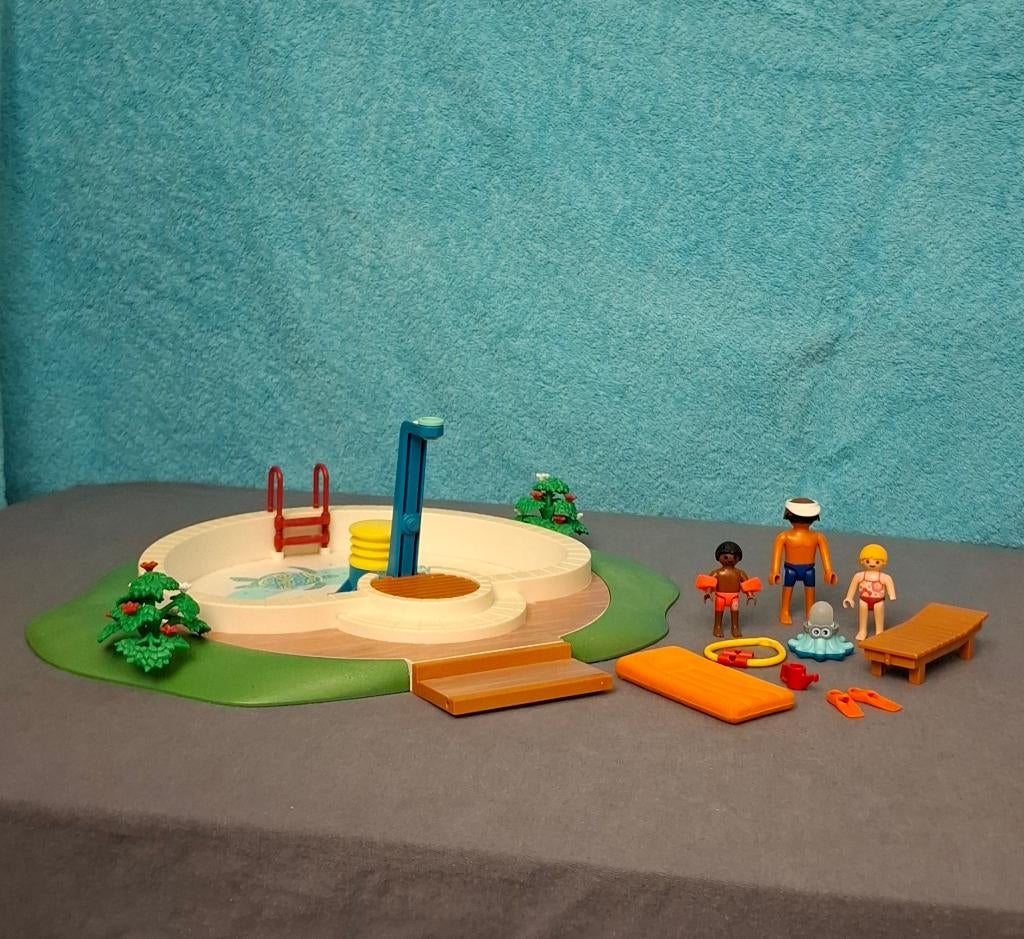 Playmobil 9422 Family Fun zwembad, Kinderen en Baby's, Speelgoed | Playmobil, Ophalen, Gebruikt, Los playmobil