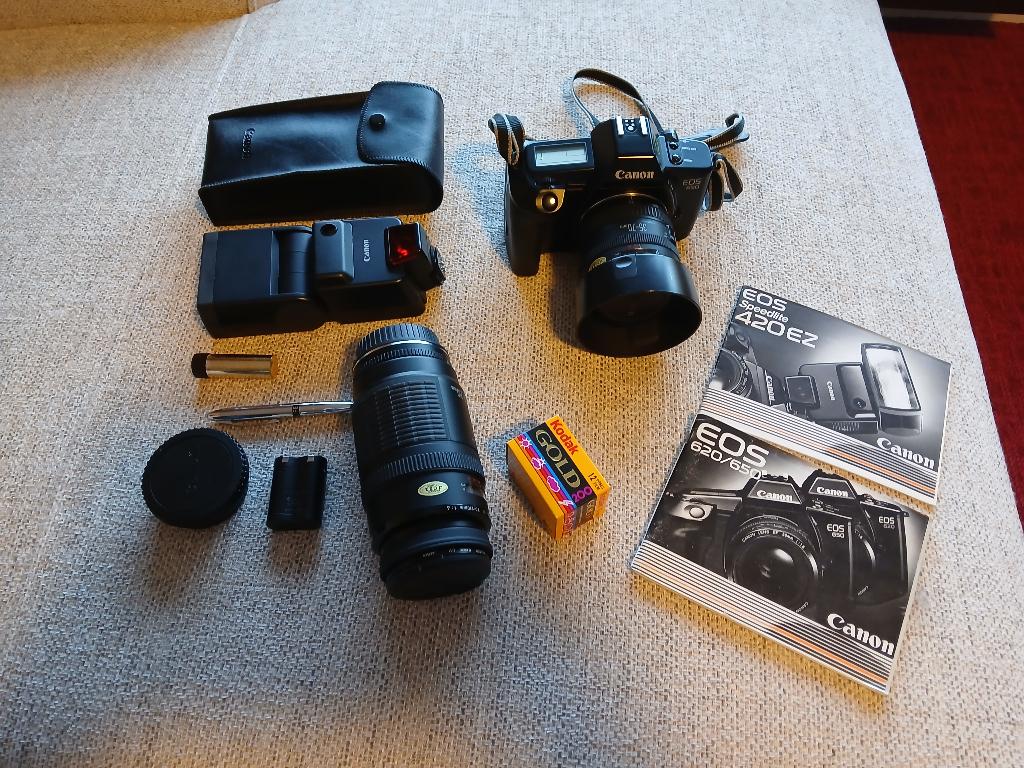 Canon EOS 650 analoog camera., Ophalen of Verzenden, Zo goed als nieuw, Spiegelreflex, Canon