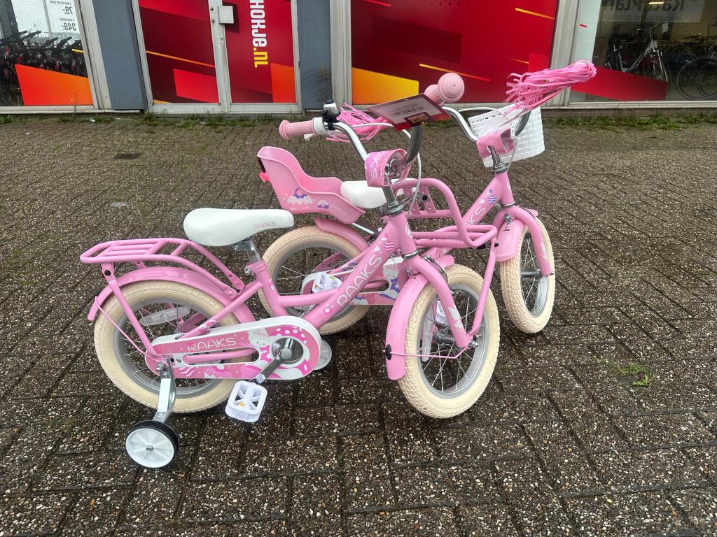 Fietshokje Beverwijk: Raaks Coco kinderfiets 14” NIEUW, Nieuw, Raaks, Ophalen of Verzenden, Info@raaksfietsen.nl