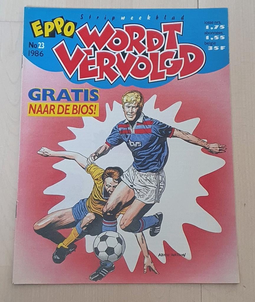 Te koop: Eppo Wordt Vervolgd stripweekblad nr. 23 1986, Eén stripboek, Ophalen of Verzenden, Gelezen