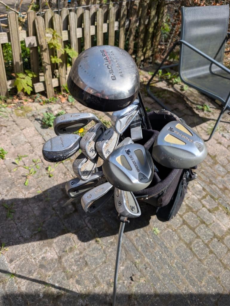 Complete Cougar Bronze Cat Golfset met Turfmaster tas, Sport en Fitness, Golf, Ophalen, Gebruikt, Set, Overige merken