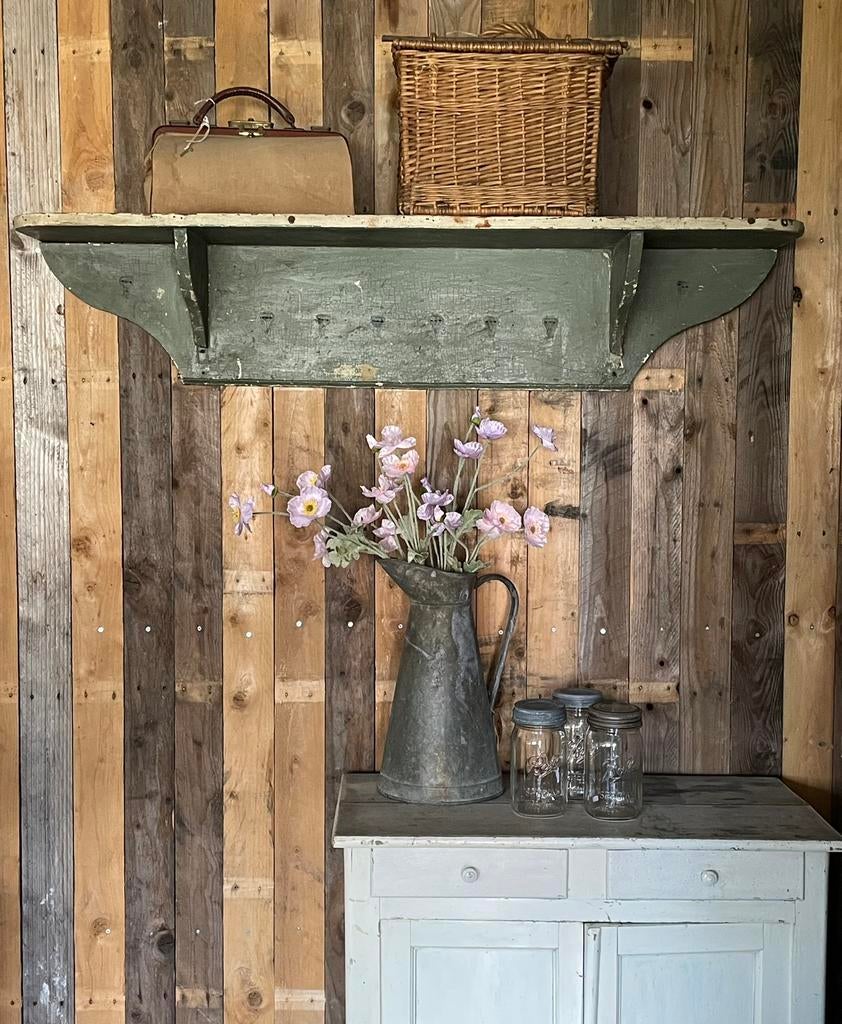 Brocante oud Frans regaal / wandrek / keukenrek, Ophalen of Verzenden