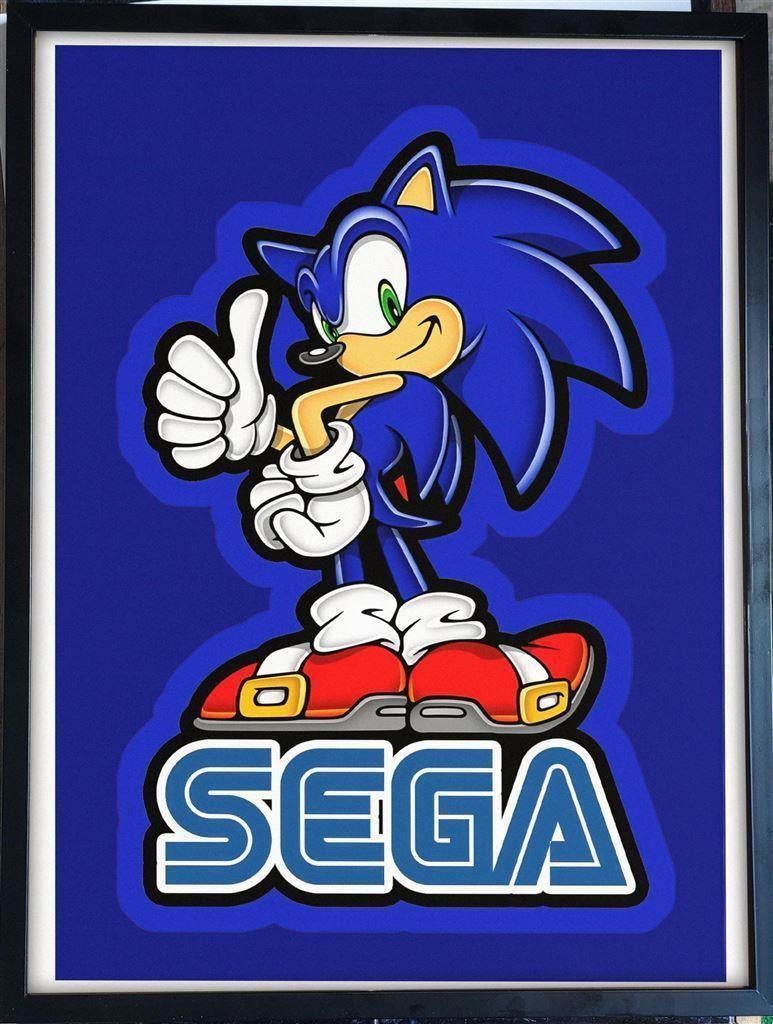 [videogame Poster in Frame] Sonic the Hedgehog | SEGA, Verzamelen, Posters, Nieuw, Film en Tv, A1 t/m A3, Ophalen of Verzenden