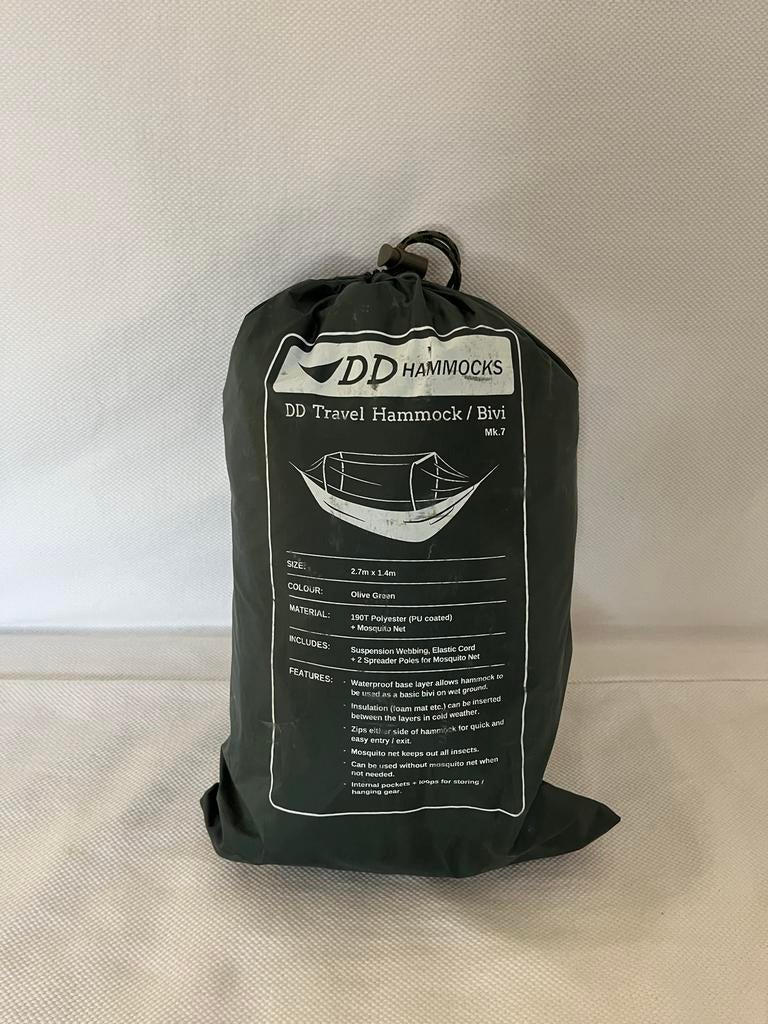 DD Travel Hangmat / Bivi Mk.7, Caravans en Kamperen, Tenten, Ophalen of Verzenden, Gebruikt, Tot en met 2