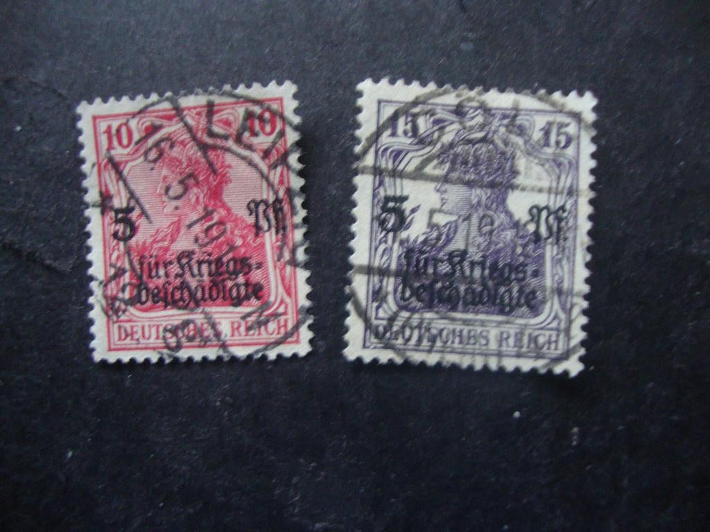 Duitse Rijk serie 105-106 Gestempeld., Ophalen of Verzenden, Overige periodes, Gestempeld