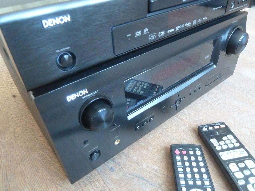 DENON Receiver (HDMI) + SUPERAUDIOCD/CD/DVD/MP3 -Speler, Ophalen of Verzenden, Zo goed als nieuw, 60 tot 120 watt, Denon