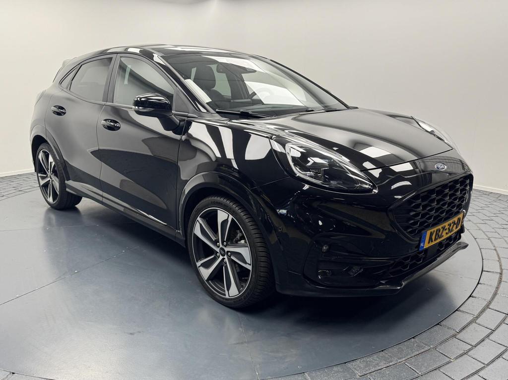 Ford Puma 1.0i EcoBoost 155PK Hybrid ST-Line X Trekhaak-Navi, Voorwielaandrijving, Met garantie (alle), Leder en Stof, 23 km/l