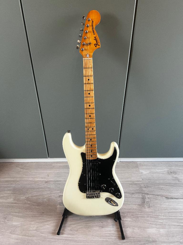 Fender Stratocaster USA Hardtail 1977 Vintage White, Ophalen of Verzenden, Gebruikt, Solid body, Fender
