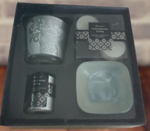 BonFire Giftbox kaarssenset zwart/wit - nieuw -, Overige materialen, Wit, Nieuw, Ophalen of Verzenden