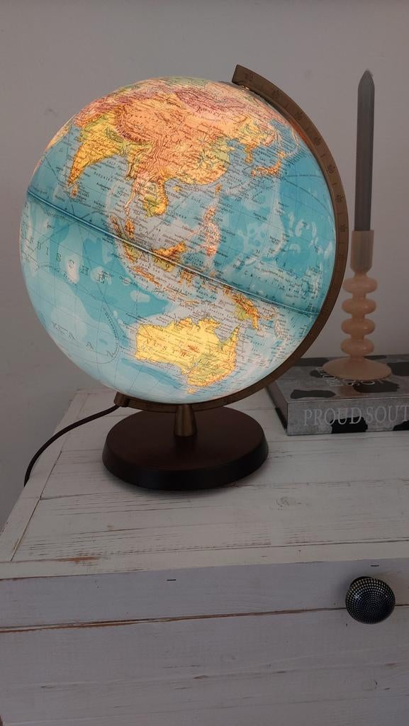 Vintage Columbus wereldbol  Door Paul Oestergaard GmbH., Ophalen of Verzenden