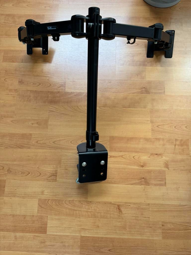 New Star monitor arm 2 schermen, Computers en Software, Monitoren, IPS, Kantelbaar, Ophalen of Verzenden, Zo goed als nieuw